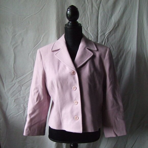 Louben blazer Braemar Petites pink plus size coquette girl jacket vintage 90s - Picture 1 of 10